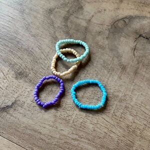 4pcs Beaded Ring